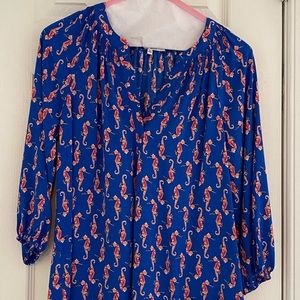 Crown and Ivy Sea horse top